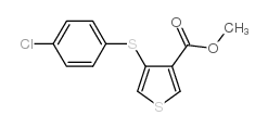 METHYL 4-[(4-CHLOROPHENYL)THIO]THIOPHENE-3-CARBOXYLATE picture