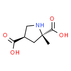 2,4-Pyrrolidinedicarboxylicacid,2-methyl-,(2S-trans)-(9CI)结构式