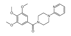 1-(2-Pyridyl)-4-(3,4,5-trimethoxybenzoyl)piperazine Structure