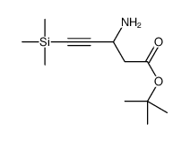 tert-butyl 3-amino-5-trimethylsilylpent-4-ynoate结构式