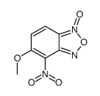 5-methoxy-4-nitro-1-oxido-2,1,3-benzoxadiazol-1-ium结构式