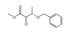 Methyl (S)-3-benzyloxy-2-oxobutanoate结构式