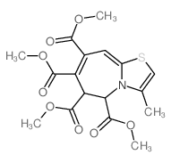 Thiazolo[3,2-a]azepine-5,6,7,8-tetracarboxylic acid, 5,6-dihydro-3-methyl-, tetramethyl ester结构式