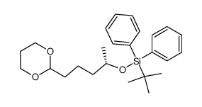 (S)-((5-(1,3-dioxan-2-yl)pentan-2-yl)oxy)(tert-butyl)diphenylsilane Structure