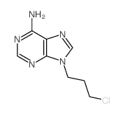 9-(3-chloropropyl)purin-6-amine结构式