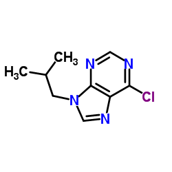 6-Chloro-9-isobutyl-9H-purine structure