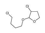 3-chloro-2-(4-chlorobutoxy)oxolane Structure