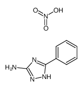 5-phenyl-1H-[1,2,4]triazol-3-ylamine, nitrate结构式