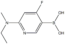 4-Fluoro-2-(methylethylamino)pyridine-5-boronic acid结构式