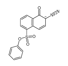 phenyl 6-diazo-5,6-dihydro-5-oxonaphthalene-1-sulphonate结构式