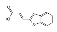 3-(1-benzothiophen-2-yl)prop-2-enoic acid结构式