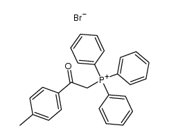 (4'-methylphenacyl)triphenylphosphonium bromide Structure