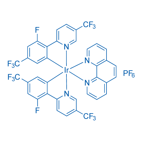 (1,10-菲咯啉-κN1,κN10)双[(3-氟-5-三氟甲基)-2-(5-三氟甲基-2-吡啶基-κN)苯基-κC]铱 六氟磷酸盐图片