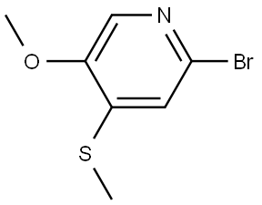 2-bromo-5-methoxy-4-(methylthio)pyridine Structure