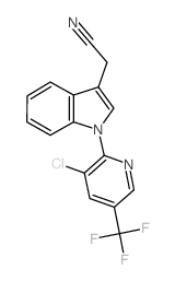 2-(1-[3-CHLORO-5-(TRIFLUOROMETHYL)-2-PYRIDINYL]-1H-INDOL-3-YL)ACETONITRILE Structure