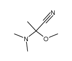 2-Dimethylamino-2-methoxy-propionitril Structure