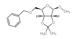 Methyl 2,3-O-Isopropylidene-5-O-benzyl-β-D-ribofuranoside Structure