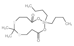 3-[2-(2-carboxyethylsulfanyl)propan-2-ylsulfanyl]propanoic acid; dibutyltin Structure