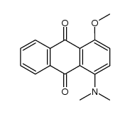 1-dimethylamino-4-methoxy-anthraquinone结构式