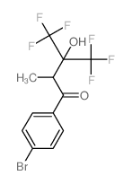 1-Butanone,1-(4-bromophenyl)-4,4,4-trifluoro-3-hydroxy-2-methyl-3-(trifluoromethyl)- structure