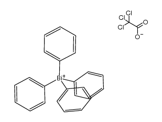 tetraphenybismuthonium trichloroacetate Structure