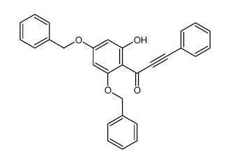 1-[2-hydroxy-4,6-bis(phenylmethoxy)phenyl]-3-phenylprop-2-yn-1-one结构式