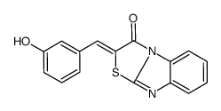 (2E)-2-[(3-hydroxyphenyl)methylidene]-[1,3]thiazolo[3,2-a]benzimidazol-1-one结构式