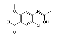 4-acetamido-5-chloro-2-methoxybenzoyl chloride Structure