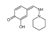 2-hydroxy-4-[(piperidin-1-ylamino)methylidene]cyclohexa-2,5-dien-1-one结构式