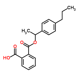 2-{[1-(4-Propylphenyl)ethoxy]carbonyl}benzoic acid结构式