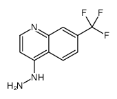 [7-(trifluoromethyl)quinolin-4-yl]hydrazine结构式