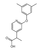 2-[2-(3,5-Dimethyl-phenoxy)-pyridin-4-yl]-propionic acid结构式