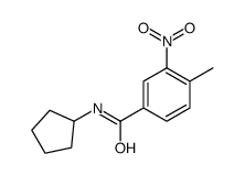 N-cyclopentyl-4-methyl-3-nitrobenzamide Structure