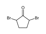 2,5-dibromocyclopentan-1-one结构式