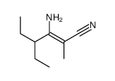 2-Hexenenitrile,3-amino-4-ethyl-2-methyl-结构式