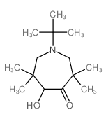 4H-Azepin-4-one,1-(1,1-dimethylethyl)hexahydro-5-hydroxy-3,3,6,6-tetramethyl-结构式