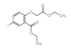 ethyl 5-chloro-2-(ethoxycarbonylmethoxy)benzoate结构式