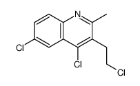 4,6-dichloro-3-(2-chloroethyl)-2-methylquinoline Structure