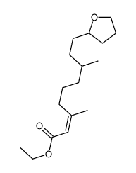 ethyl (E)-3,7-dimethyl-9-(oxolan-2-yl)non-2-enoate Structure