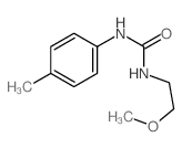 Urea,N-(2-methoxyethyl)-N'-(4-methylphenyl)- Structure