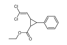 Ethyl 2-(β, β-dichlorovinyl)-3-phenylcyclopropanecarboxylate Structure