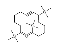 [3,8-bis(trimethylsilyl)cyclotetradeca-1,2-dien-9-yn-1-yl]-trimethylsilane Structure