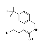 1-(2-hydroxyethyl)-3-[[4-(trifluoromethyl)phenyl]methyl]thiourea Structure