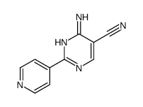 4-AMINO-2-(4-PYRIDYL)PYRIMIDINE-5-CARBONITRILE structure