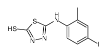 5-(4-iodo-2-methylanilino)-3H-1,3,4-thiadiazole-2-thione Structure