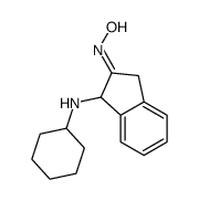 N-[1-(cyclohexylamino)-1,3-dihydroinden-2-ylidene]hydroxylamine Structure