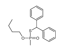 [[butoxy(methyl)phosphoryl]sulfanyl-phenylmethyl]benzene Structure