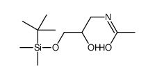 N-[3-[tert-butyl(dimethyl)silyl]oxy-2-hydroxypropyl]acetamide结构式