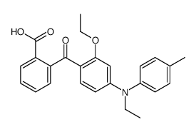 2-[2-ethoxy-4-(N-ethyl-4-methylanilino)benzoyl]benzoic acid Structure