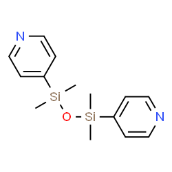 Pyridine, 4,4-(1,1,3,3-tetramethyl-1,3-disiloxanediyl)bis- (9CI) structure